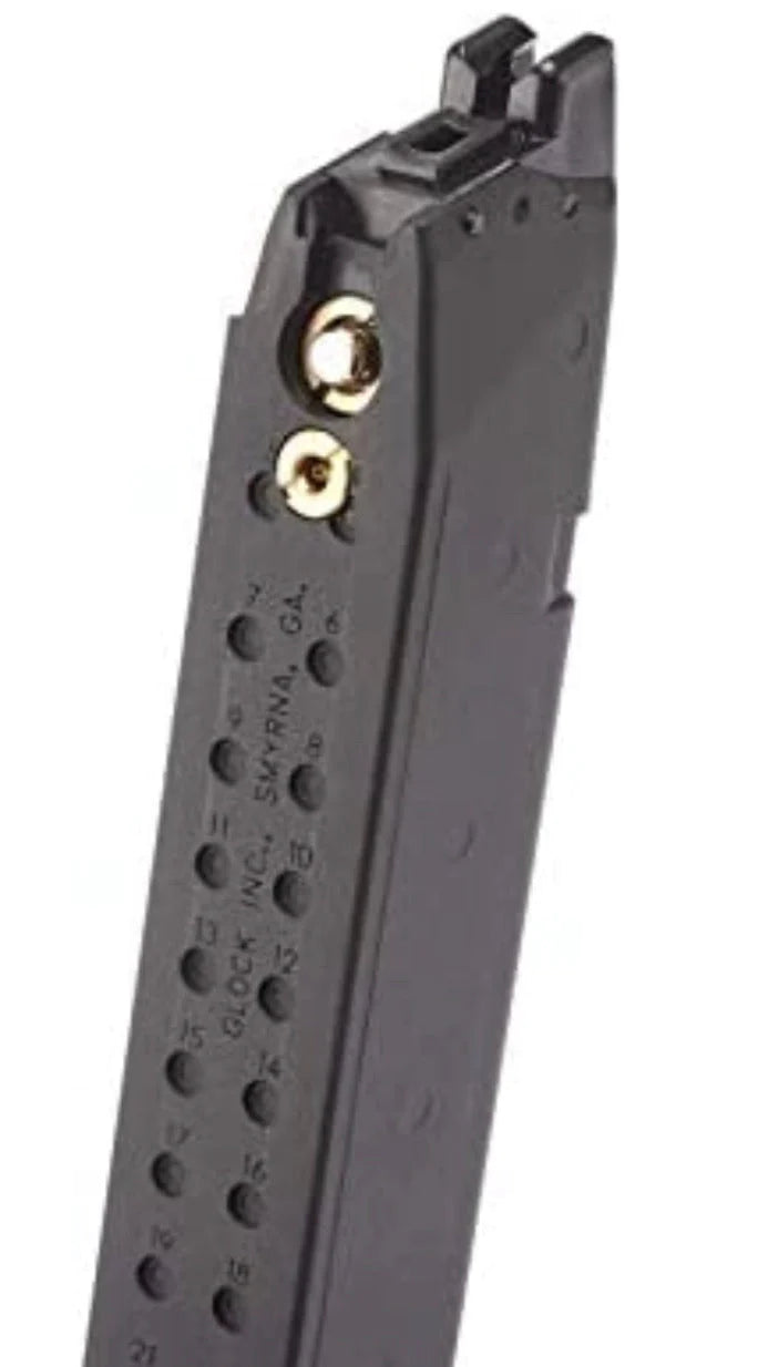 Elite Force Glock 18C Gas Blowback Airsoft Pistol  Extended 50-Round Magazine - Black