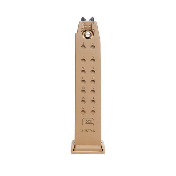 Elite Force Glock 19X Gas Blowback Airsoft Pistol 20 Round Magazine - Tan