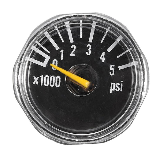 Empire Compressed Air Tank Regulator Pressure Gauge 5000psi 1" - Black