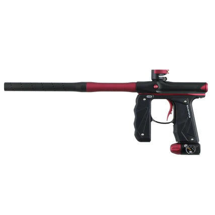 Empire MINI GS Paintball Gun w/2 Piece Barrel Kit - Dust Black/Red