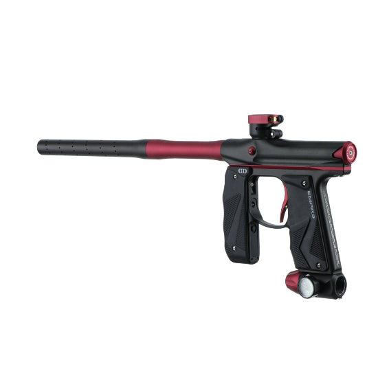 Empire MINI GS Paintball Gun w/2 Piece Barrel Kit - Dust Black/Red
