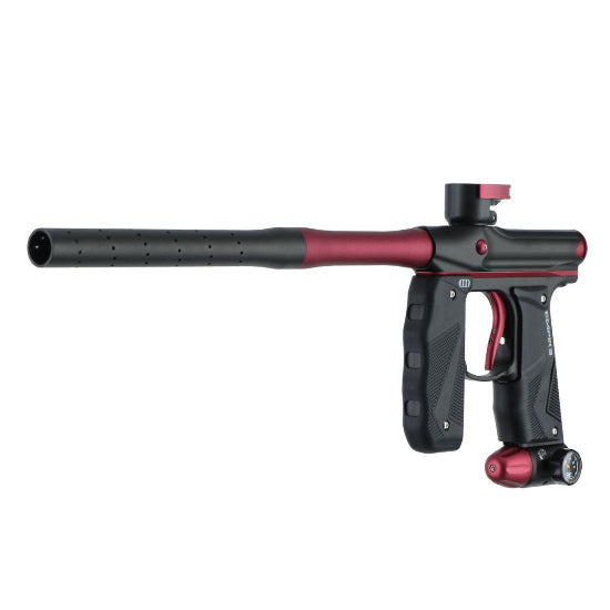 Empire MINI GS Paintball Gun w/2 Piece Barrel Kit - Dust Black/Red