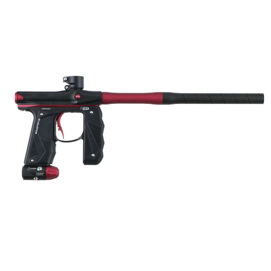 Empire MINI GS Paintball Gun w/2 Piece Barrel Kit - Dust Black/Red