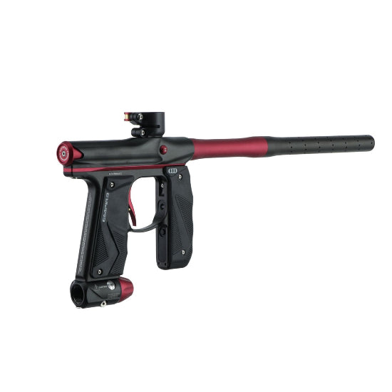 Empire MINI GS Paintball Gun w/2 Piece Barrel Kit - Dust Black/Red