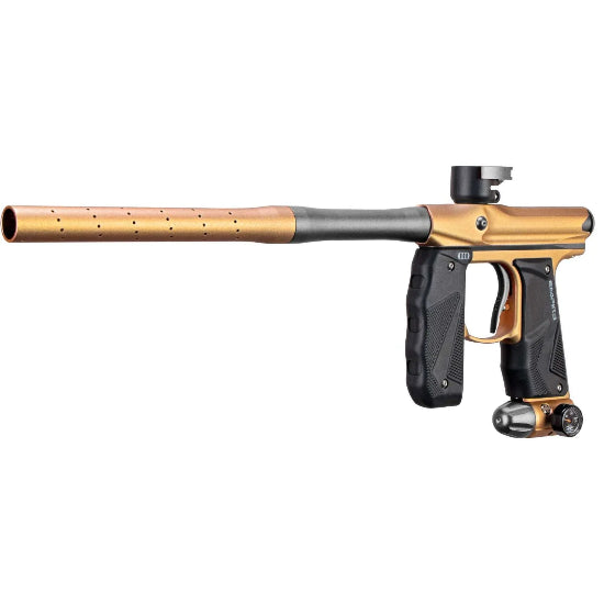 Empire MINI GS Paintball Gun w/2 Piece Barrel Kit - Dust Gold/Silver