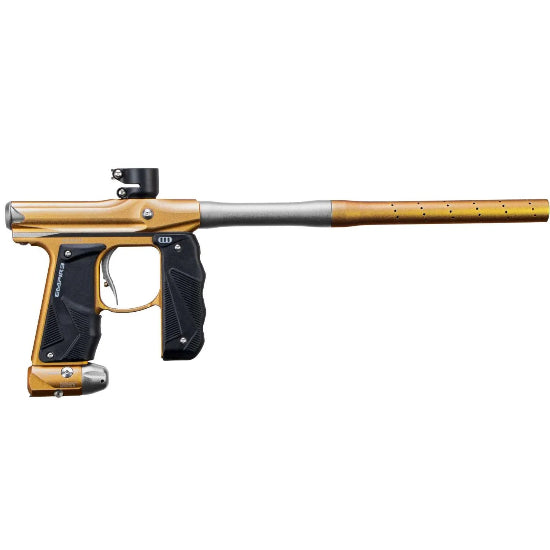 Empire MINI GS Paintball Gun w/2 Piece Barrel Kit - Dust Gold/Silver
