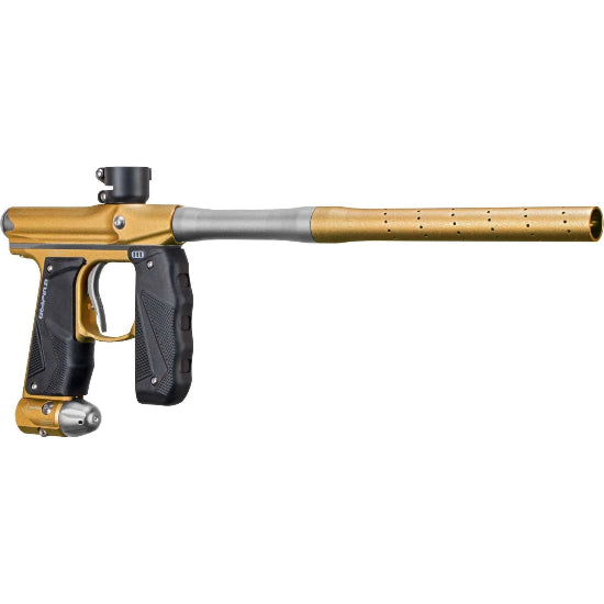 Empire MINI GS Paintball Gun w/2 Piece Barrel Kit - Dust Gold/Silver