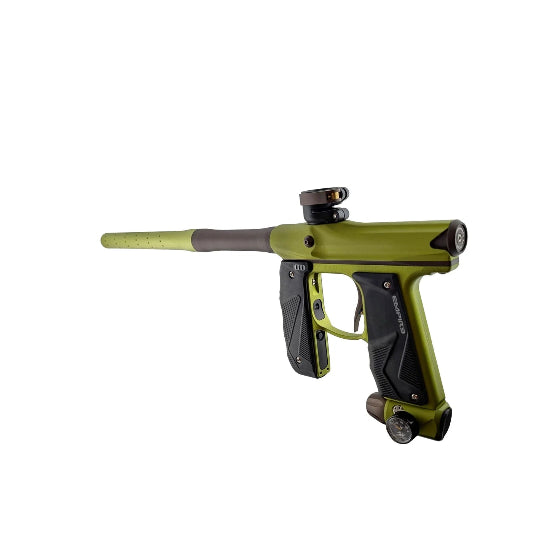 Empire MINI GS Paintball Gun w/2 Piece Barrel Kit - Dust Green/Brown