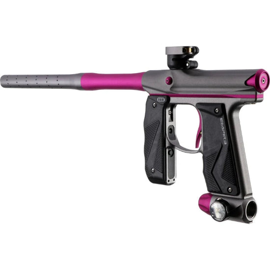 Empire MINI GS Paintball Gun w/2 Piece Barrel Kit - Dust Grey/Pink