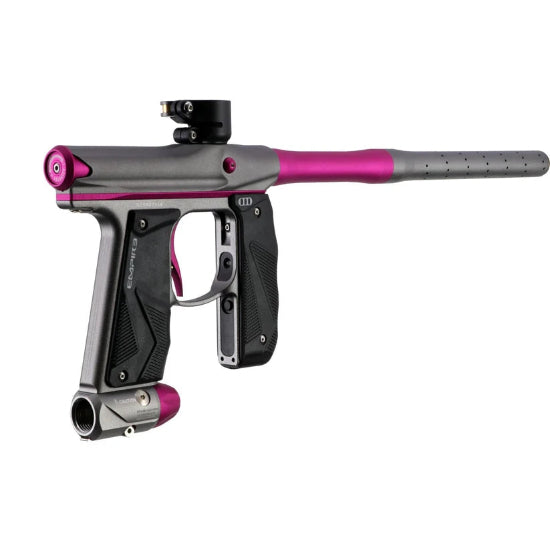 Empire MINI GS Paintball Gun w/2 Piece Barrel Kit - Dust Grey/Pink