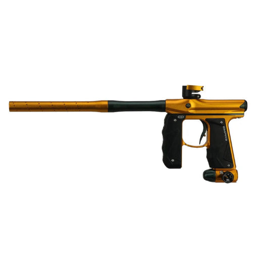 Empire MINI GS Paintball Gun w/2 Piece Barrel Kit - Dust Honey Gold/Dust Pine Green