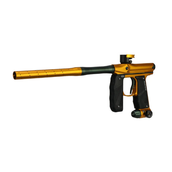 Empire MINI GS Paintball Gun w/2 Piece Barrel Kit - Dust Honey Gold/Dust Pine Green
