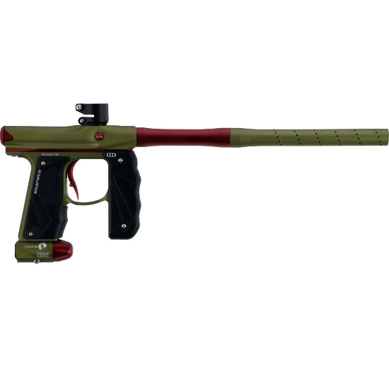 Empire MINI GS Paintball Gun w/2 Piece Barrel Kit - Dust Olive/Red