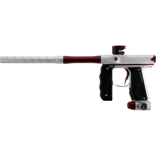 Empire MINI GS Paintball Gun w/2 Piece Barrel Kit - Dust Silver/Red