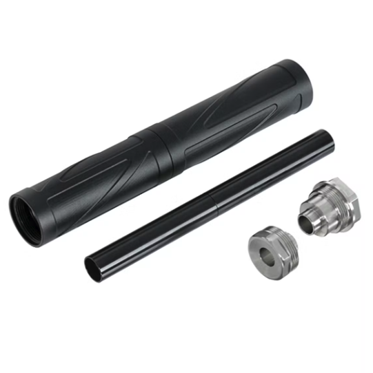 G-Force Airsoft Modular Mock Suppressor 165mm/95mm (14mm CCW) - Black (GG08-17)