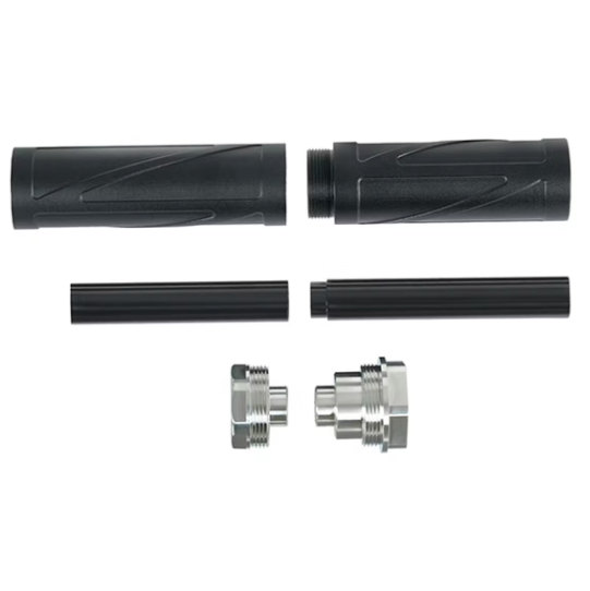 G-Force Airsoft Modular Mock Suppressor 165mm/95mm (14mm CCW) - Black (GG08-17)