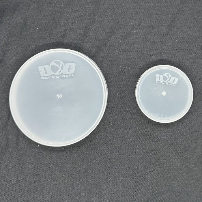 GXG Paintball Hauler Caddy Cap / Lid Set (Large & Small) - Clear