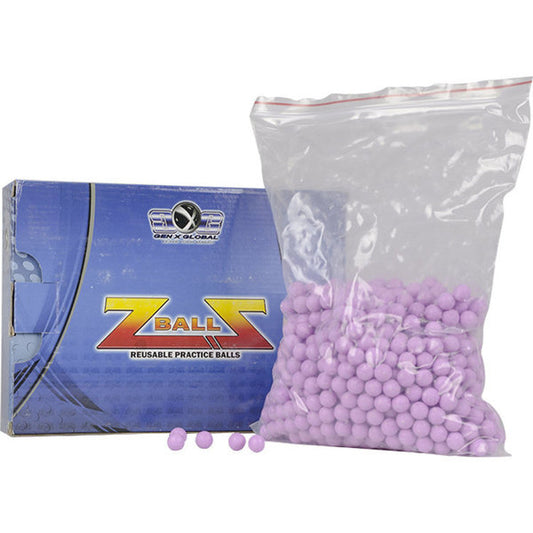 GXG Z Balls Reusable Practice Rubber .50 Caliber Paintballs - 1,000 Rounds (GG02-06)