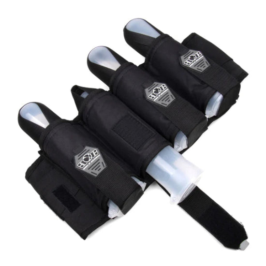 GXG 4 Pod Deluxe Vertical Paintball Harness Black