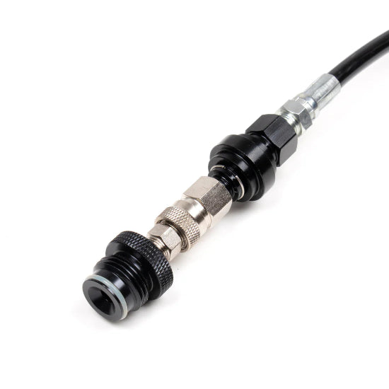 GXG Coiled Remote Coiled Hose Line with QD Quick Disconnect and Slide Check