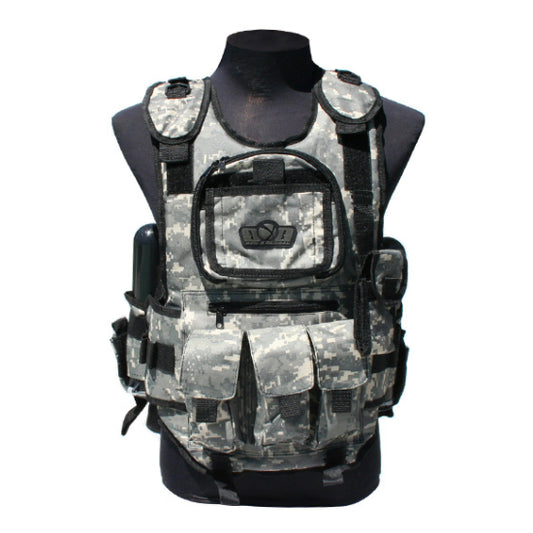 GXG Deluxe Tactical Vest Paintball Harness - ACU Camo