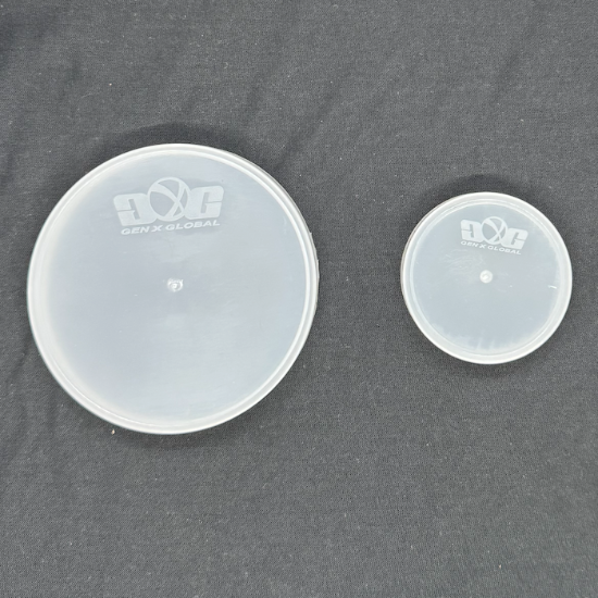 GXG Paintball Hauler Caddy Cap/Lid Set (Large & Small) - Clear