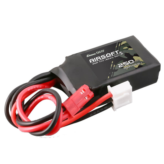 Gens Ace LiPo 7.4v 250mAh 35C Battery (JST Connector)