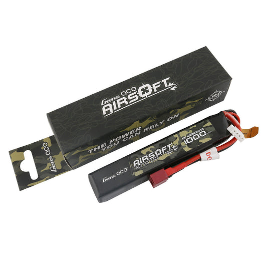 Gens Ace LiPo 11.1v 1000mAh 25C Stick Battery (Dean Connector)