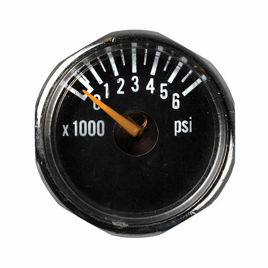 HK Army Compressed Air Tank Regulator Pressure Gauge 0-6000psi 3/4" - Black