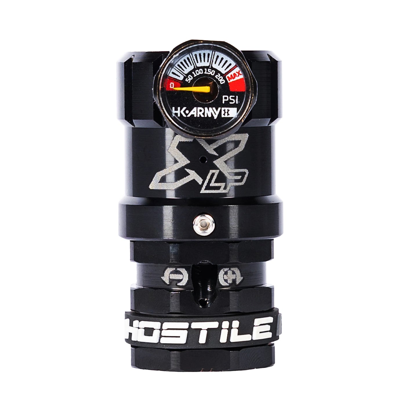 HK Army Hostile Airsoft XLP HPA Adjustable Tank Regulator (Side Port Quick-Disconnect)