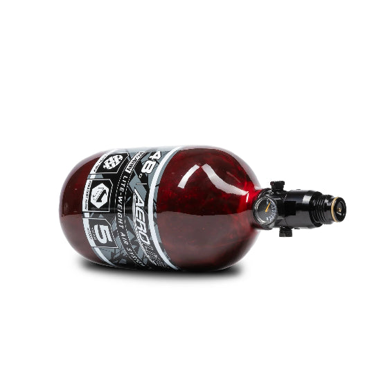 HK Army Aerolite 48ci 4500psi Compressed Air Tank w/Standard Regulator - Red