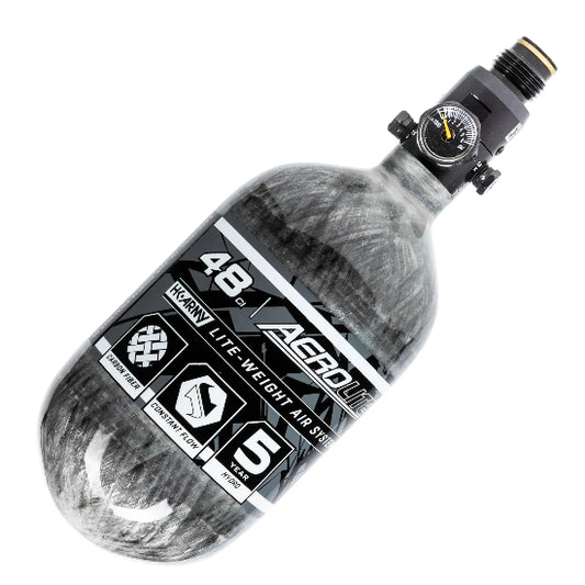HK Army Aerolite 48ci 4500psi Compressed Air Tank w/Standard Regulator - Clear