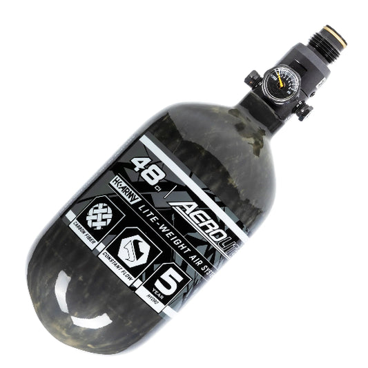 HK Army Aerolite 48ci 4500psi Compressed Air Tank w/Standard Regulator - Smoke