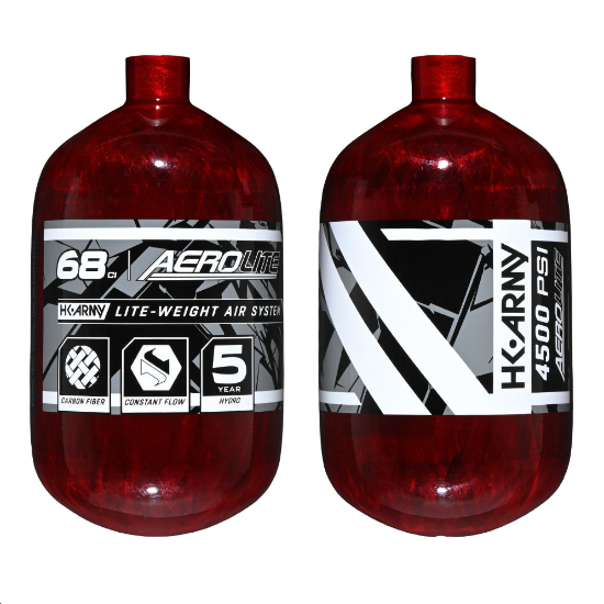 HK Army Aerolite 68ci 4500psi Compressed Air Tank (Bottle Only) - Red