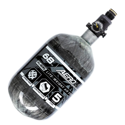 HK Army Aerolite 68ci 4500psi Compressed Air Tank w/Standard Regulator - Clear