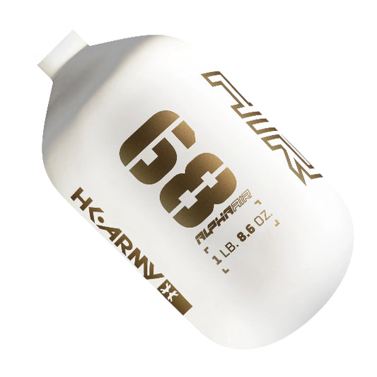 HK Army Alpha Air 68ci 4500psi Compressed Air Tank (Bottle Only) - Summit (White/Gold)