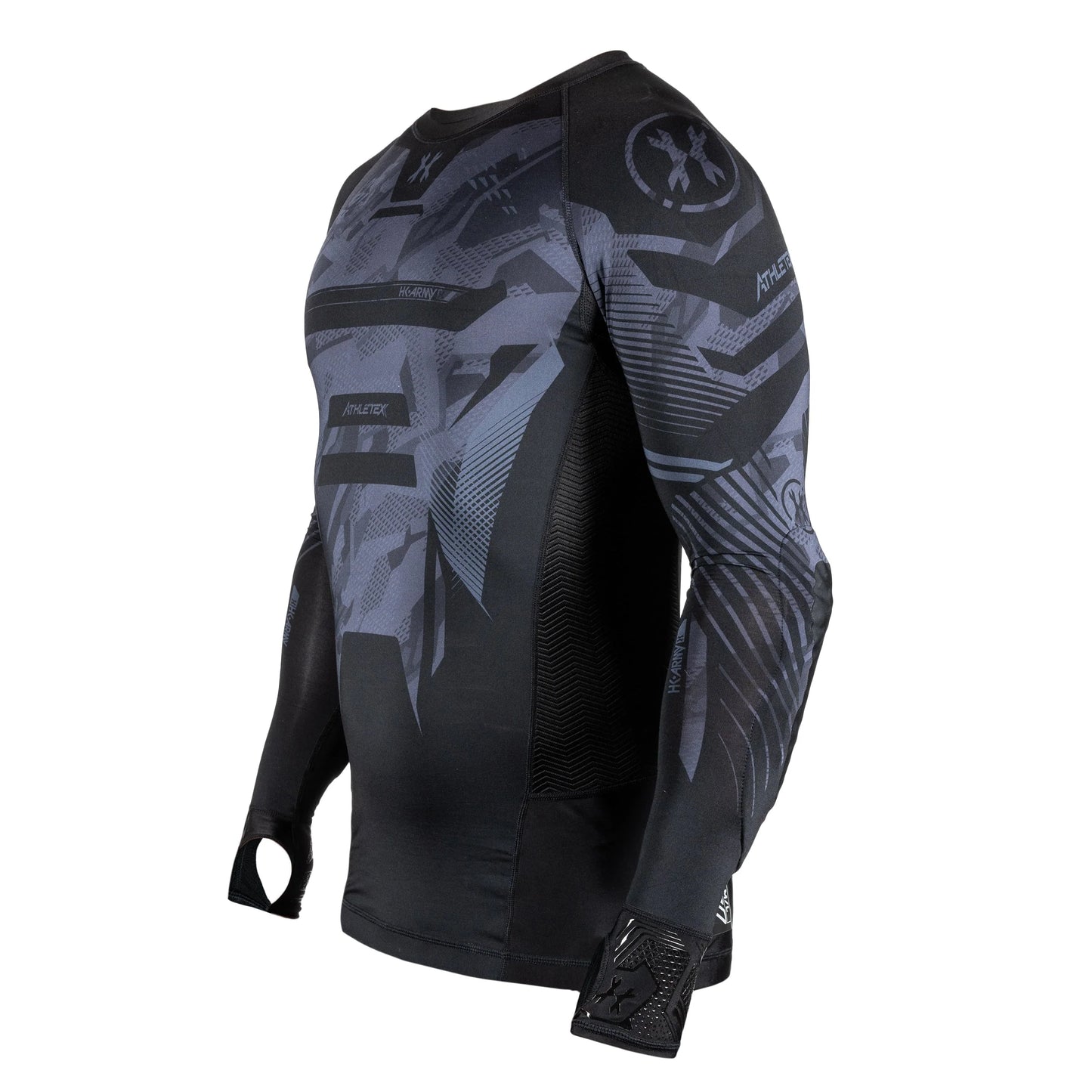 HK Army CTX Compression Padded Shirt - Black/Grey