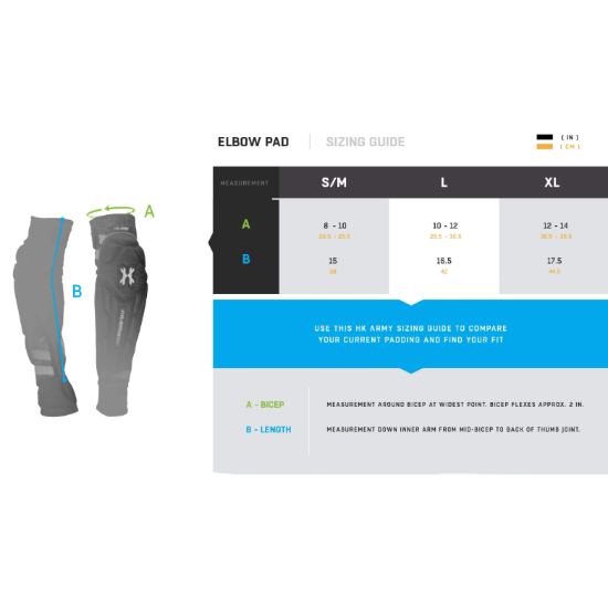 HK Army HSTL Arm Pads - Black