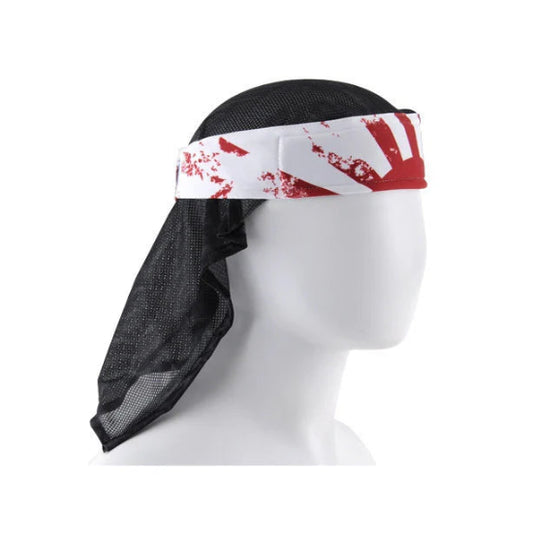 HK Army Headwrap - Rising Sun White/Red