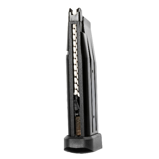 HK Army Hostile AWS TM Hi-Capa Green Gas 28 Round Magazine Black