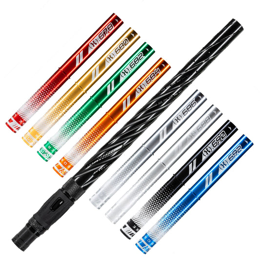 HK Army LAZR Elite Orbit Autococker Threaded 15" Barrel Kit w/Colored Inserts - Black Dust