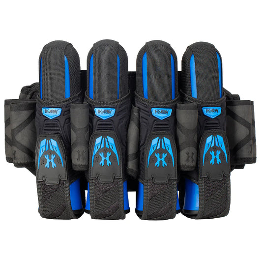 HK Army Magtek Paintball Pod Harness - Black/Blue 4+3+4