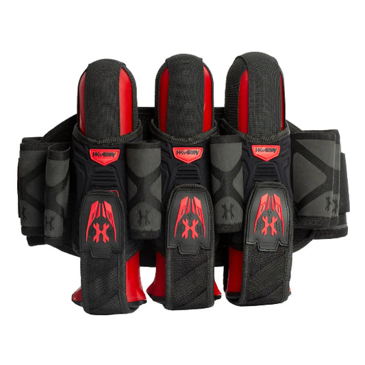 HK Army Magtek Paintball Pod Harness - Black/Red 3+2+4