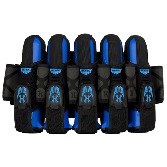 HK Army Magtek Paintball Pod Harness - Black/Blue 5+4+4