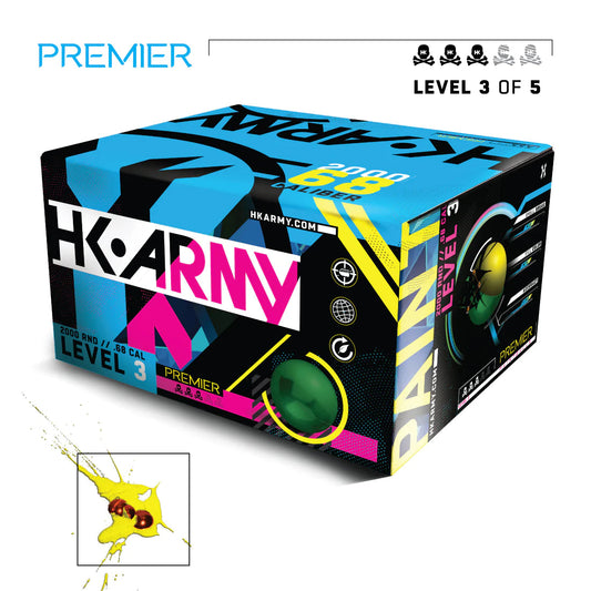 HK Army Premier Level 3 .68 Caliber Paintballs 2000 Rounds