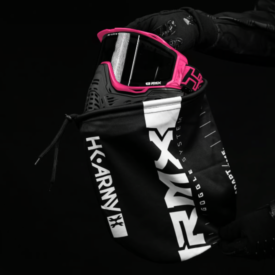 HK Army RMX Paintball Goggle Mask Pink Goggle Bag