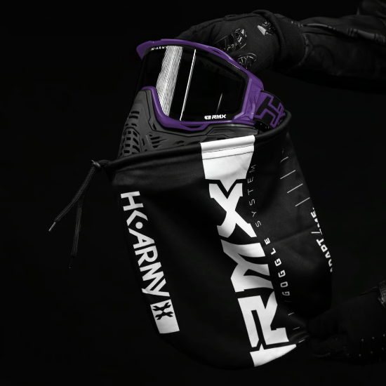 HK Army RMX Paintball Goggle Mask Purple Goggle Bag