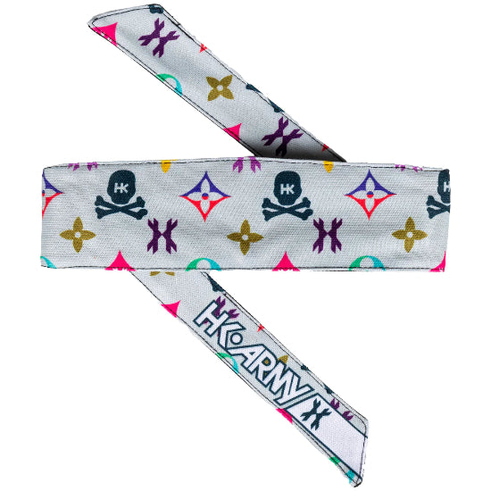 HK Army Tie Headband - Monogram Bone Multi