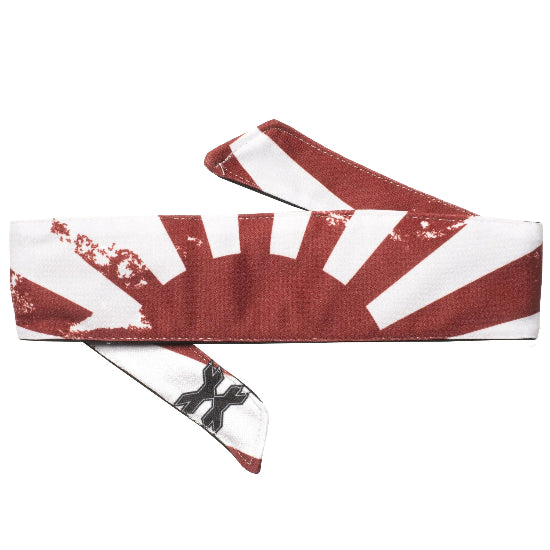 HK Army Tie Headband - Rising Sun White/Red