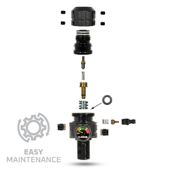 HK Army Turbine Pro Tank Regulator (Standard) - Black